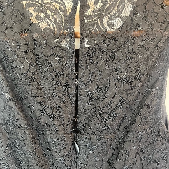 BCBGeneration Womens Fit & Flare Party Lace Dress Black Size 4 - Picture 7 of 9